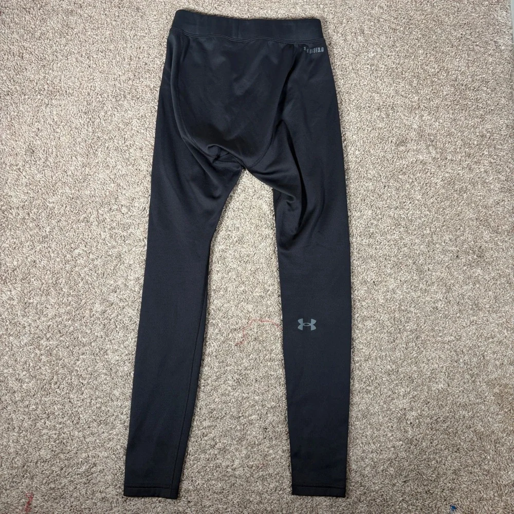Under Armour Mens Base 3.0 ColdGear Leggings Black Fitted Base Layer MD
